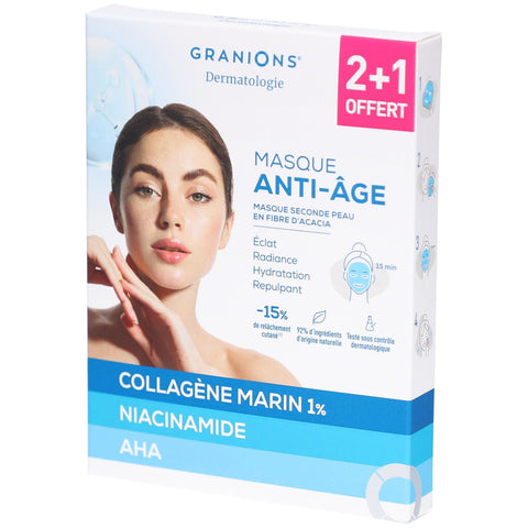 Granions Anti-Aging Second Skin Mask (3x22 ml)