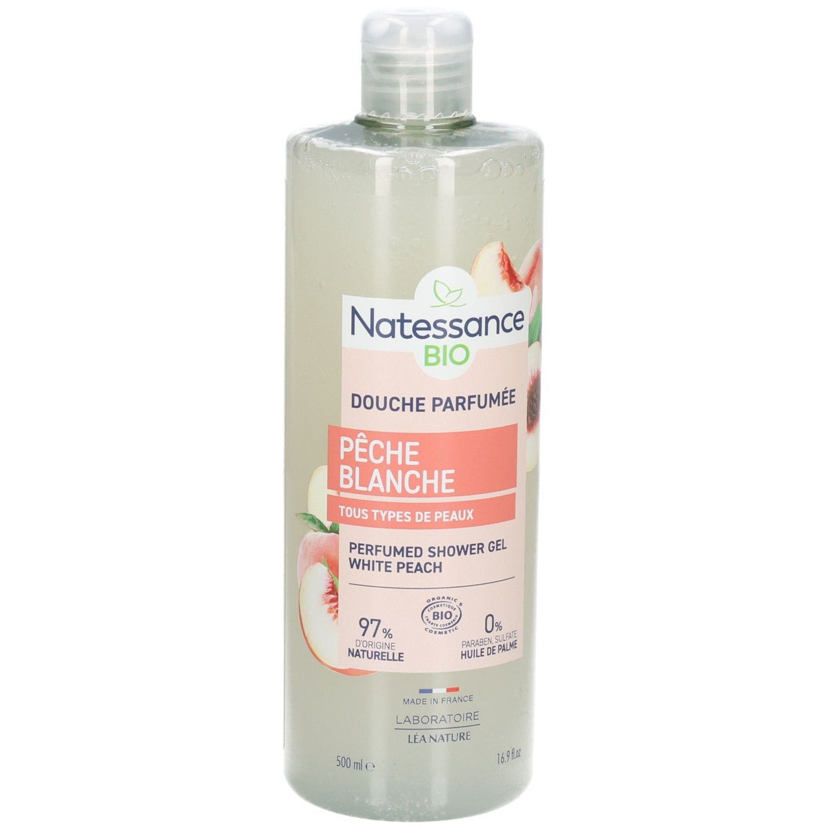 Natessance Douche Parfumée Pêche Blanche (500 ml)