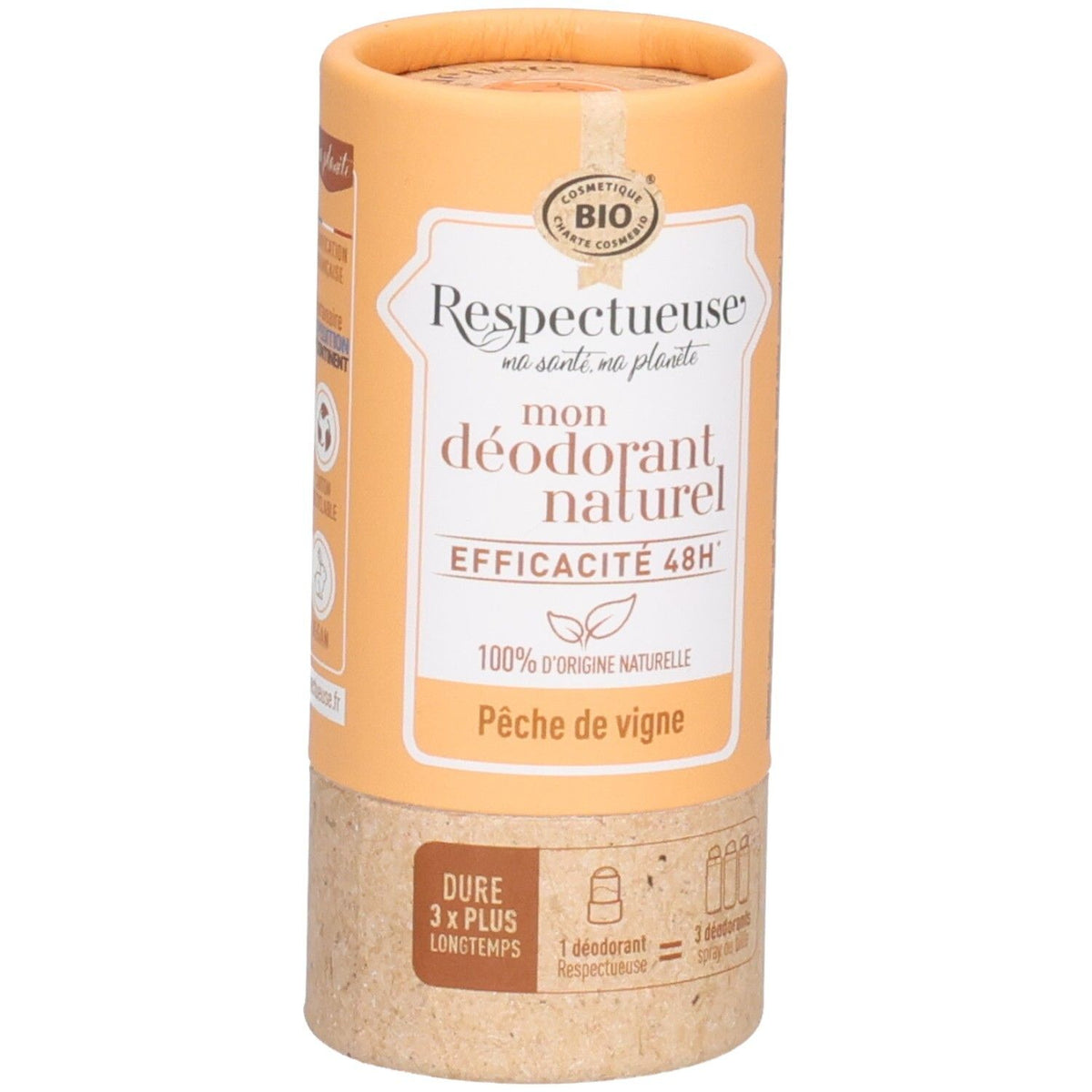 Respectueuse Mon Déodorant Naturel - Pêche de Vigne (50 g)