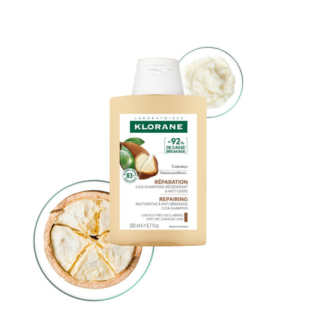 KLORANE Cupacu Cica-Shampoing Régénérant & Anti-Casse — 200 ml