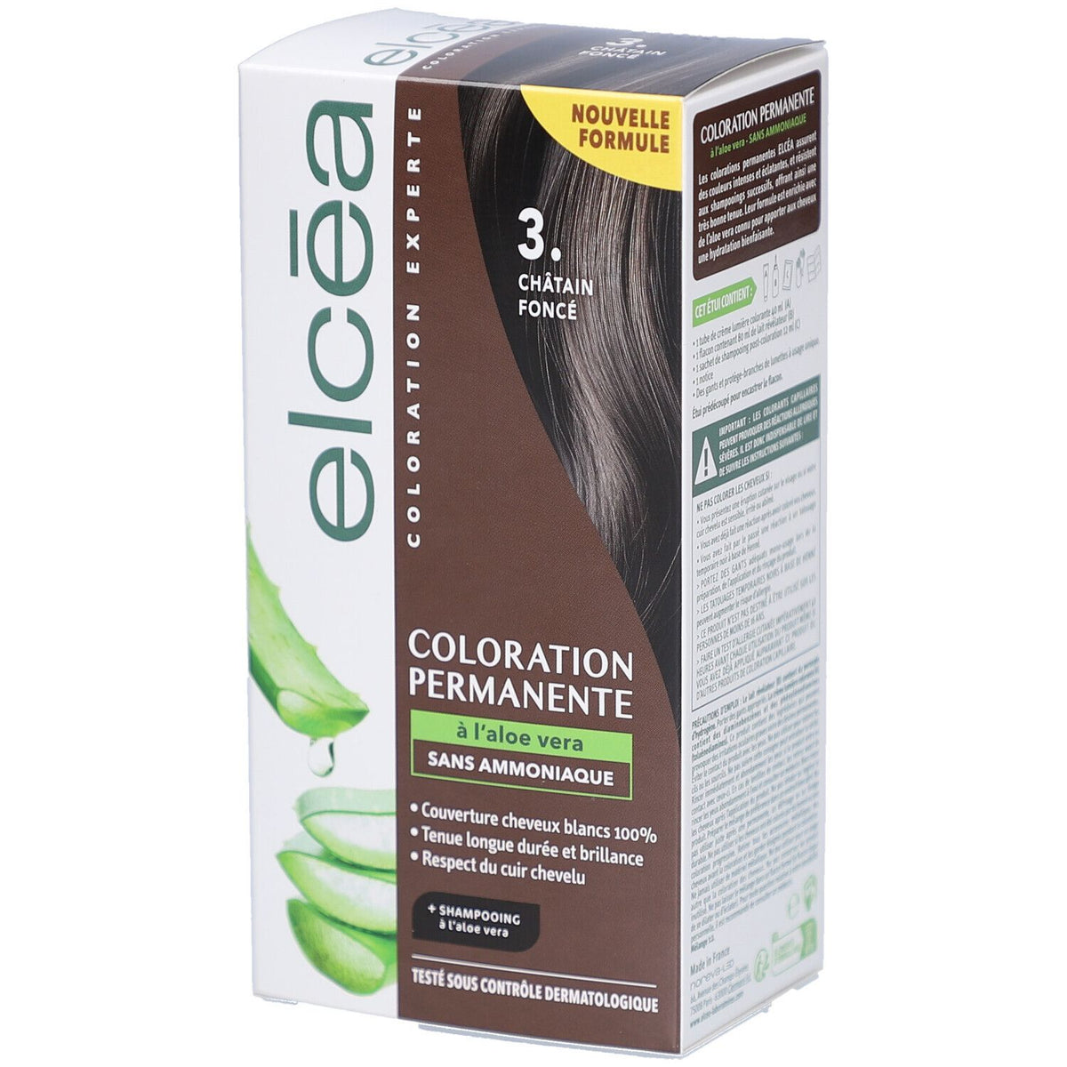 ELCEA Coloration Permanente Châtain Foncé – 3 (140 ml)