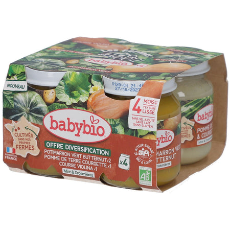 BABYBIO Pack Mes premiers légumes - 100% des fermes Babybio