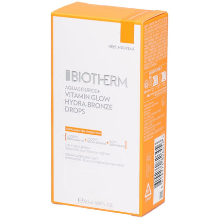 Biotherm Aquasource + Vitamin Glow Hydra-Bronze Drops Sérum (50 ml)