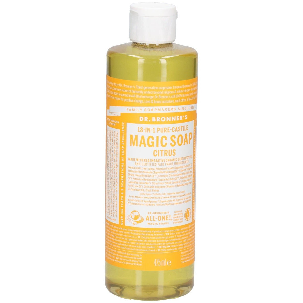 DR. BRONNER'S Savon liquide Agrumes (475 ml)