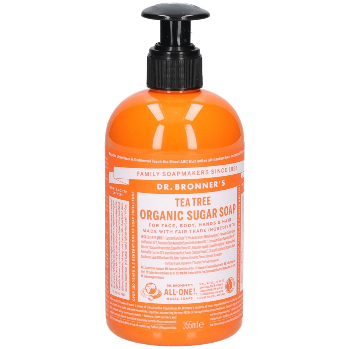DR. BRONNER'S Savon liquide Arbre à thé flacon-pompe