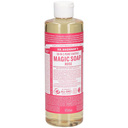 DR. BRONNER'S Savon liquide à la rose (475 ml)