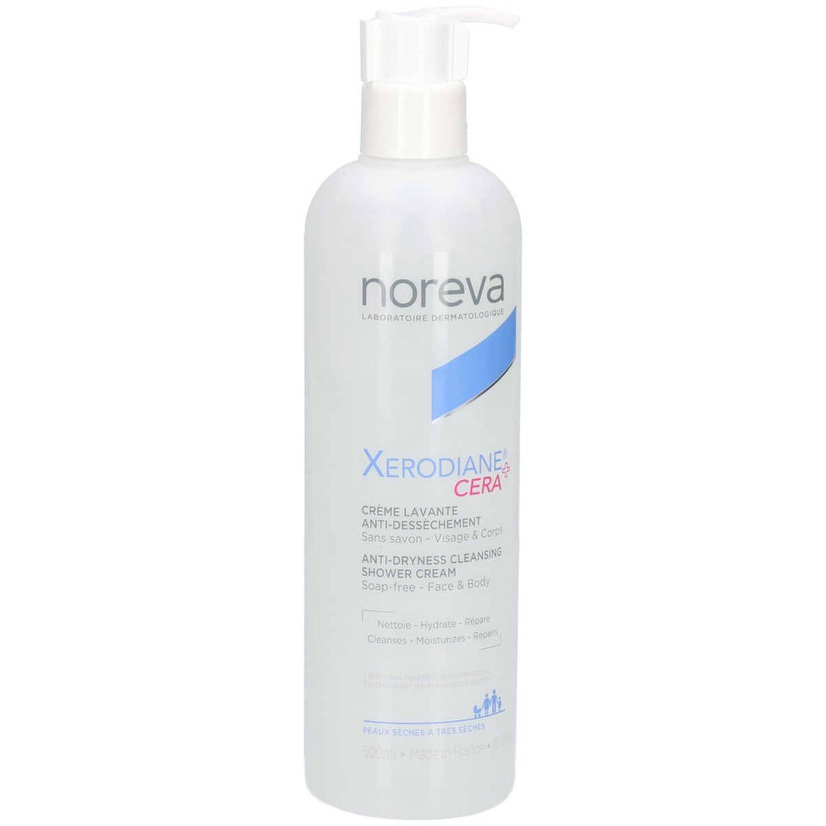 Noreva XERODIANE® CERA+ Crème lavante anti-dessèchement (500 ml)