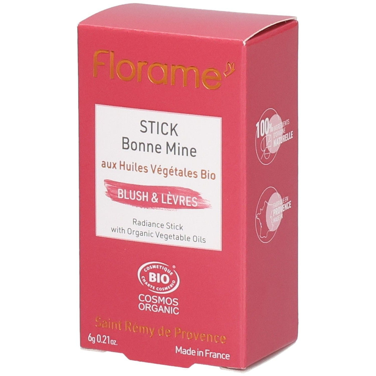 Florame Stick Bonne Mine Blush & Lèvres (6 g)