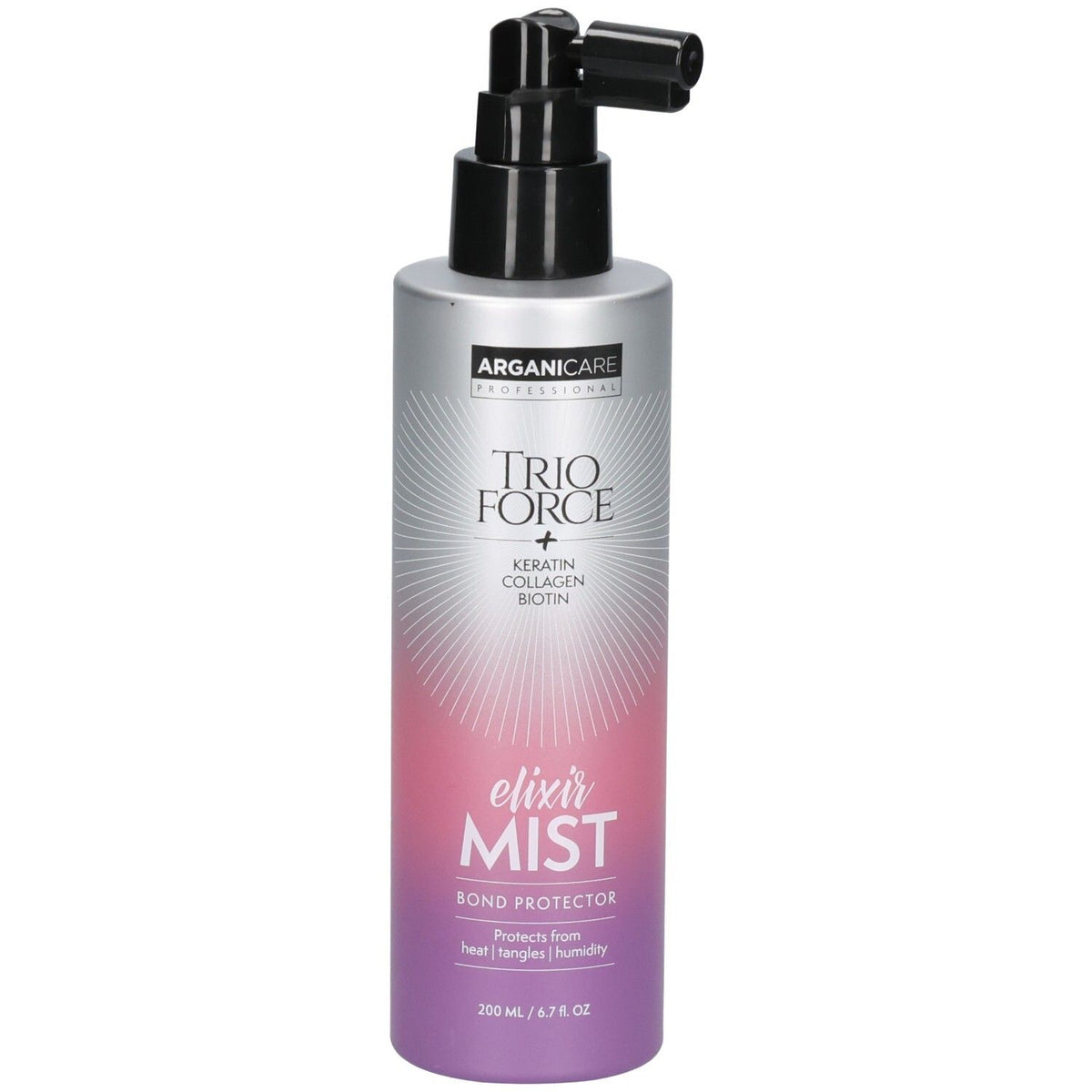 Arganicare Spray Trio Force - protecteur thermique, humidité et anti-frisottis