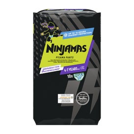 Pampers Ninjamas Pyjama Pants 4-7 Ans Vert Taille 7 10 Unités