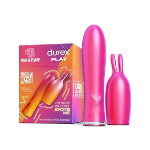 Durex Vibe & Tease Lapin Vibrateur 2 en 1 1 Unité