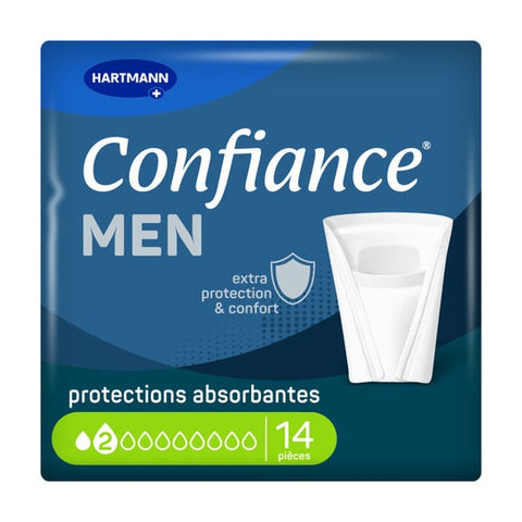 Confiance Men absorbent anatomical protection (2 g, 14 bags)