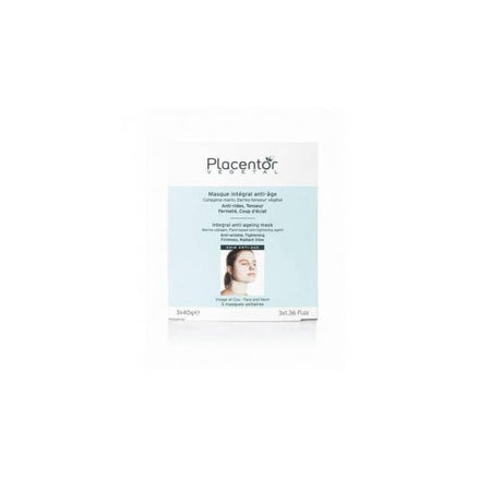 Placentor Végétal Masque Integral Anti-âge Visage et Cou (3 sachets 40 g)