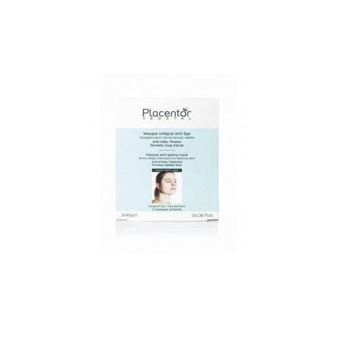 Placentor Végétal Masque Integral Anti-âge Visage et Cou (3 sachets 40 g)