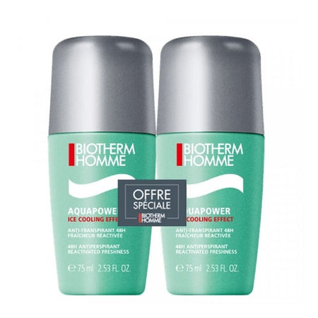 Biotherm Homme Aquapower Anti-Transpirant 48H 2x75ml