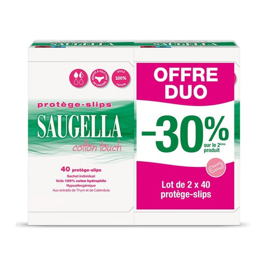 Saugella Cotton Touch protège-slips (2x40 unités)