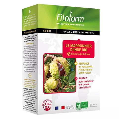 Fitoform Organic Horse Chestnut 20 ampoules
