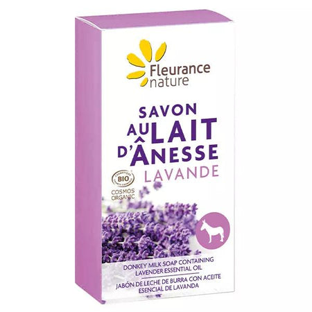 Fleurance Nature Savon au Lait d'Ânesse Lavande Bio (100 g)