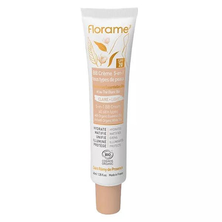 Florame BB Crème 5 en 1 SPF 20 Claire Bio 40ml