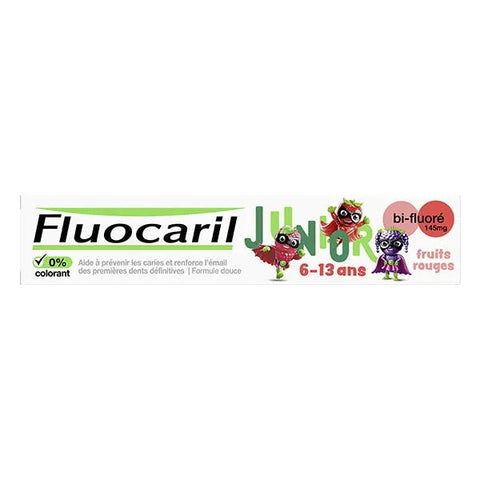 Fluocaril Junior 6-12 Years Red Berries Gel Toothpaste 75ml