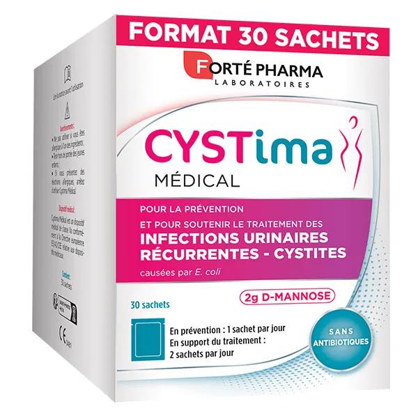 Forté Pharma Cystima Médical Infections Urinaires Cystites D-Mannose 30 sachets