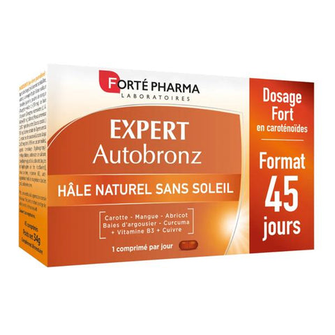 Forté Pharma Expert Natural Self-Tanner Copper Turmeric - 45 tablets
