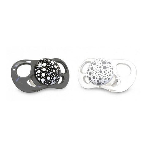 TwistShake Pacifier Black and White +6M 2 pieces