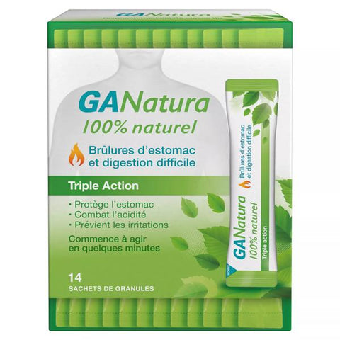 GANatura 100% Natural Heartburn and Indigestion - 14 Sachets