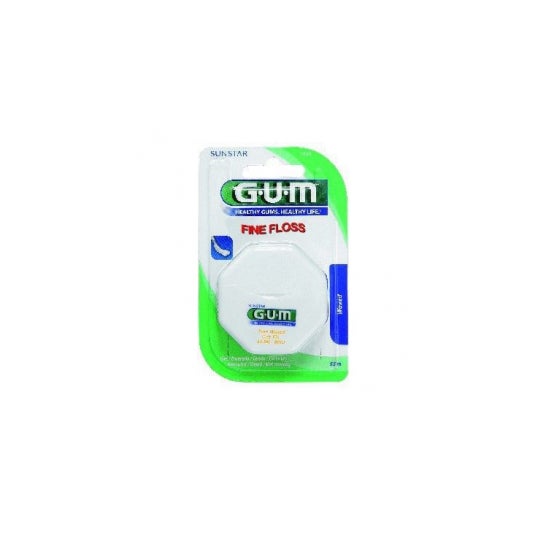 GUM Fil Dentaire Fine Floss cylindrique ciré