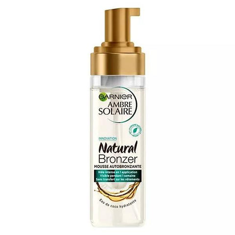 Garnier Ambre Solaire Natural Bronzer mousse autobronzante transparente effet hâle naturel (200 ml)