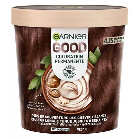 Garnier Good Permanent Hair Color No. 4.15 Iced Chestnut 217ml