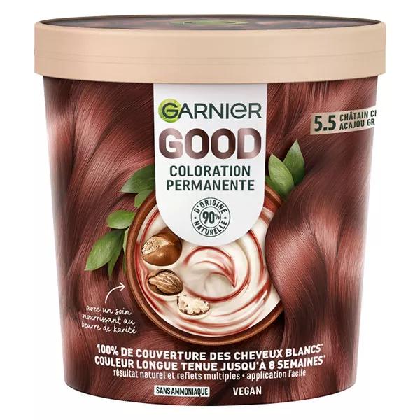 Garnier Good Coloration N°5.5 Châtain Clair Acajou Griotte
