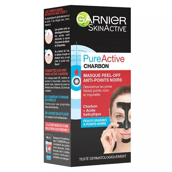 Garnier SkinActive PureActive Charbon Masque Peel-Off Anti-Points Noirs (50 ml)