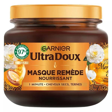 Garnier Ultra Doux Masque Remède Nourrissant Huile d'Argan Camélia (340 ml)