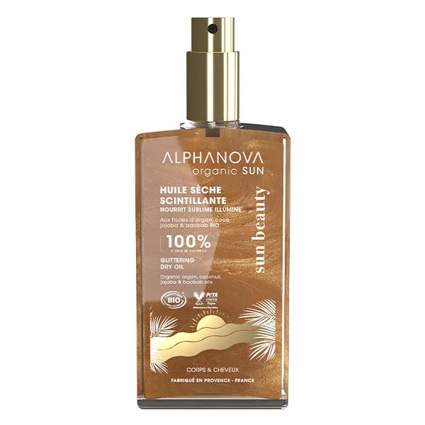 Alphanova Organic Sun beauty Huile sèche scintillante bio* solaire (100 ml)