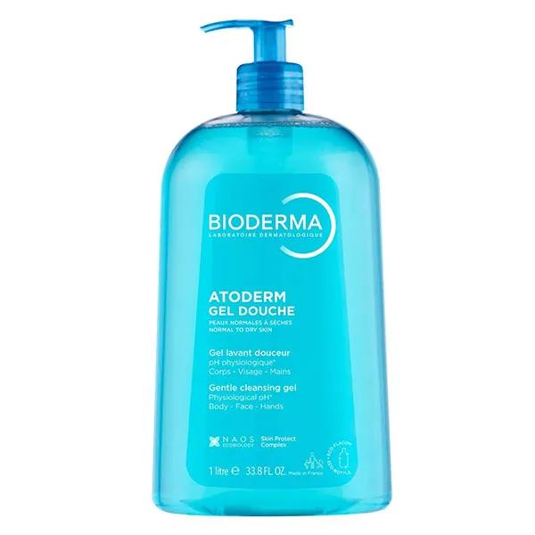 Bioderma Atoderm Gel Douche Sans Savon Peaux Sèches Famille 1L