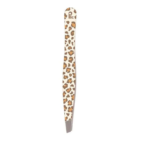 Plic Beauty Pince à épiler mors biais léopard