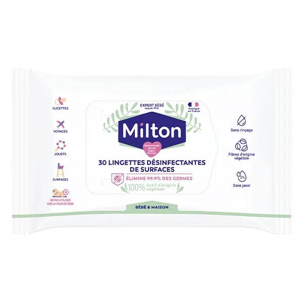 Milton Lingettes Désinfectantes de Surfaces 30 unités