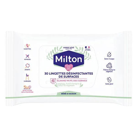 Milton Lingettes Désinfectantes de Surfaces 30 unités