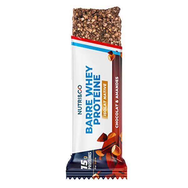Nutri & Co barres protéinées chocolat et amandes (1 barre de 48 g)