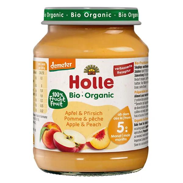Holle Pomme Pêche Demeter Bio (190 g)