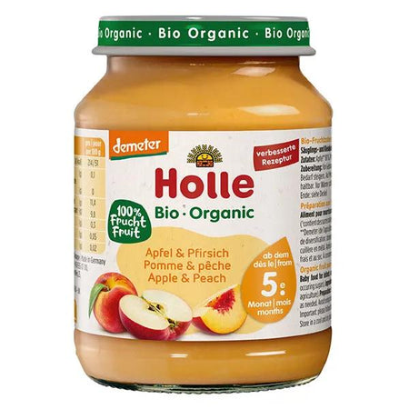 Holle Pomme Pêche Demeter Bio (190 g)