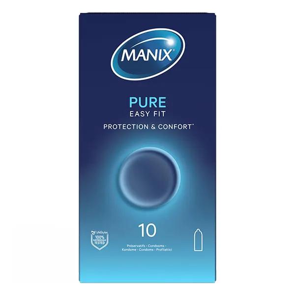 Manix Pure 10 préservatifs standards forme easy-fit