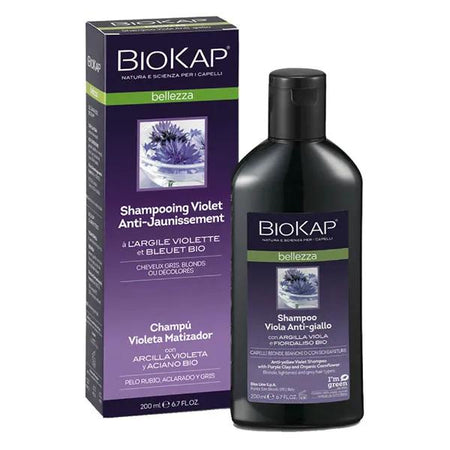 BioKap Bellezza shampoing violet anti-jaunissement (200 ml)