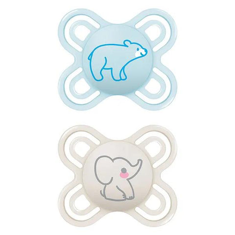 MAM Sucettes perfect naissance 0-2 silicone coloris aléatoire x2