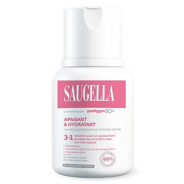 Saugella Poligyn Apaisant Emollient Soin lavant intime ménopause - Flacon 100ml
