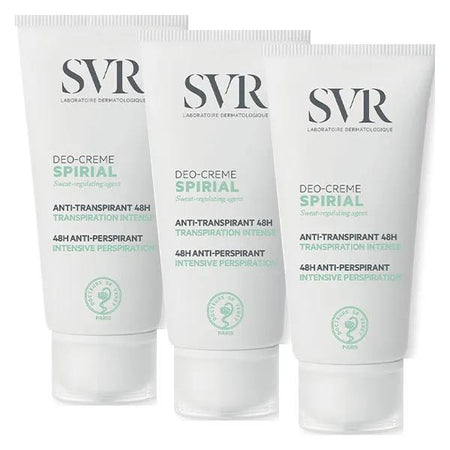 SVR Spirial Deo-Crème Anti-transpirant 48h - 50ml Lot de 3