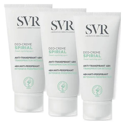 SVR Spirial Deo-Crème Anti-transpirant 48h - 50ml Lot de 3