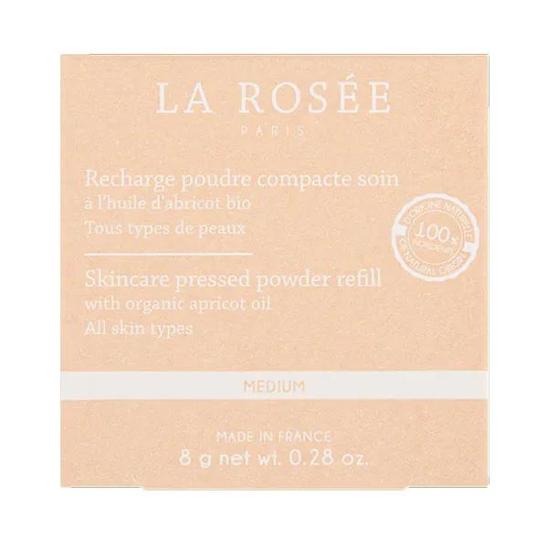 La Rosée Recharge poudre compacte soin à l’huile d’abricot bio 02 medium 8 g