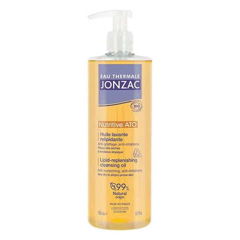 Eau Thermale Jonzac Nutritive ATO Organic Replenishing Cleansing Oil 500ml